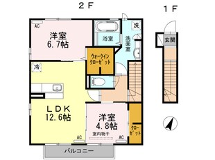 ビジュアムール　Ｂの物件間取画像